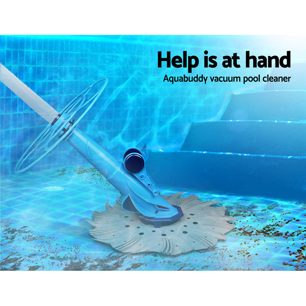 Aquabuddy 10m Automatic Pool Vacuum Cleaner Inground & Above Ground