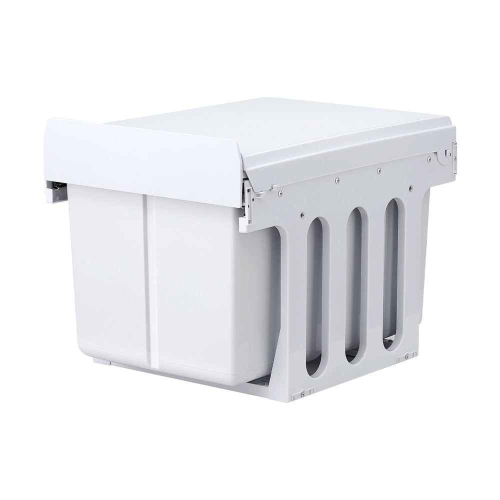 Cefito Triple Slide Pull-Out Kitchen Bins 31L White