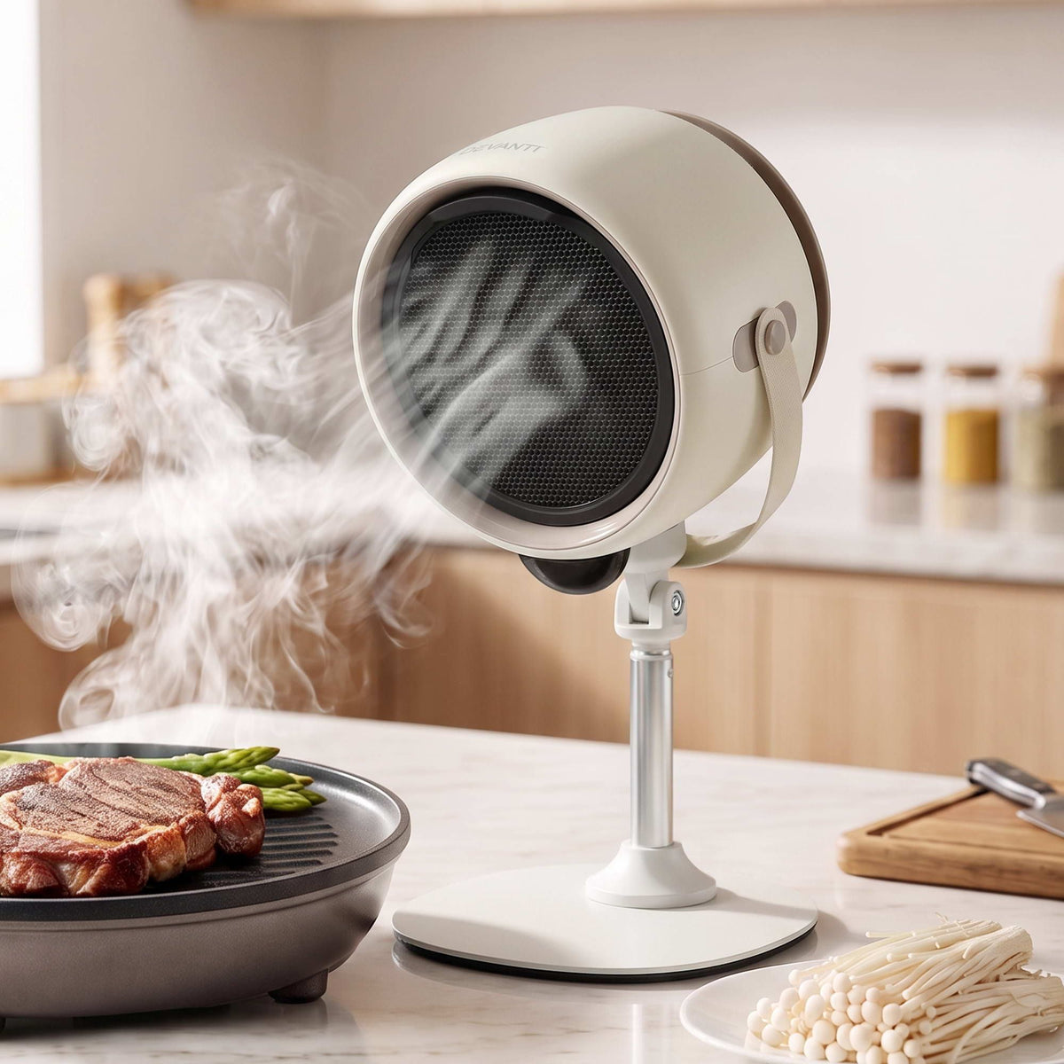 Devanti Portable Range Hood Desktop Extractor Fan 5-Speed