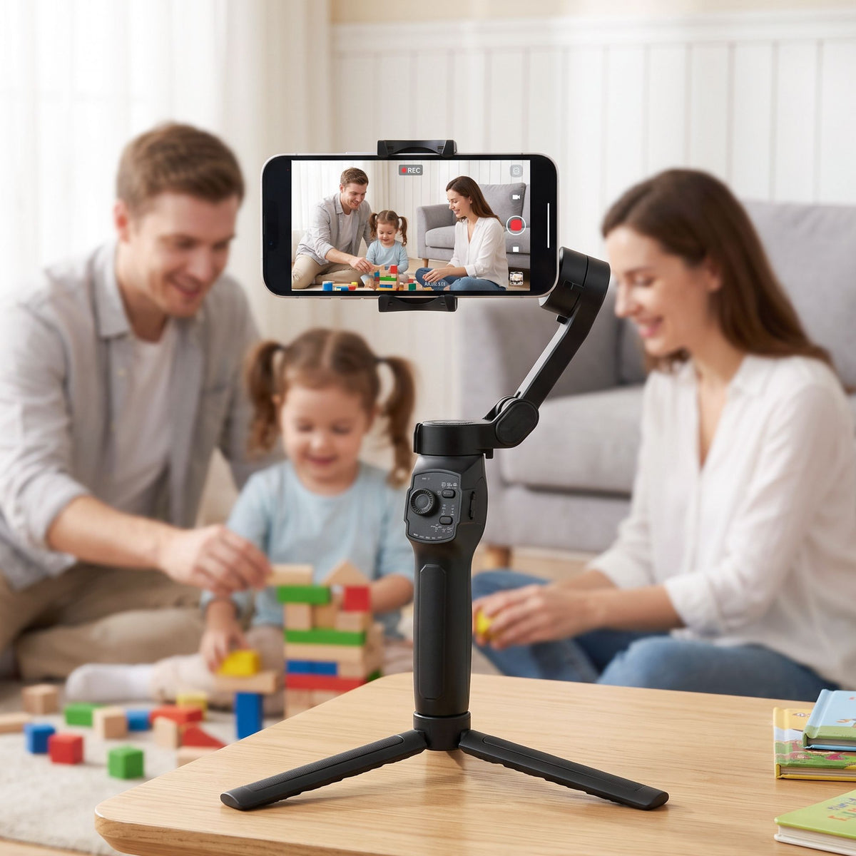 Devanti 3-Axis Gimbal Stabiliser with Tripod for Smartphone