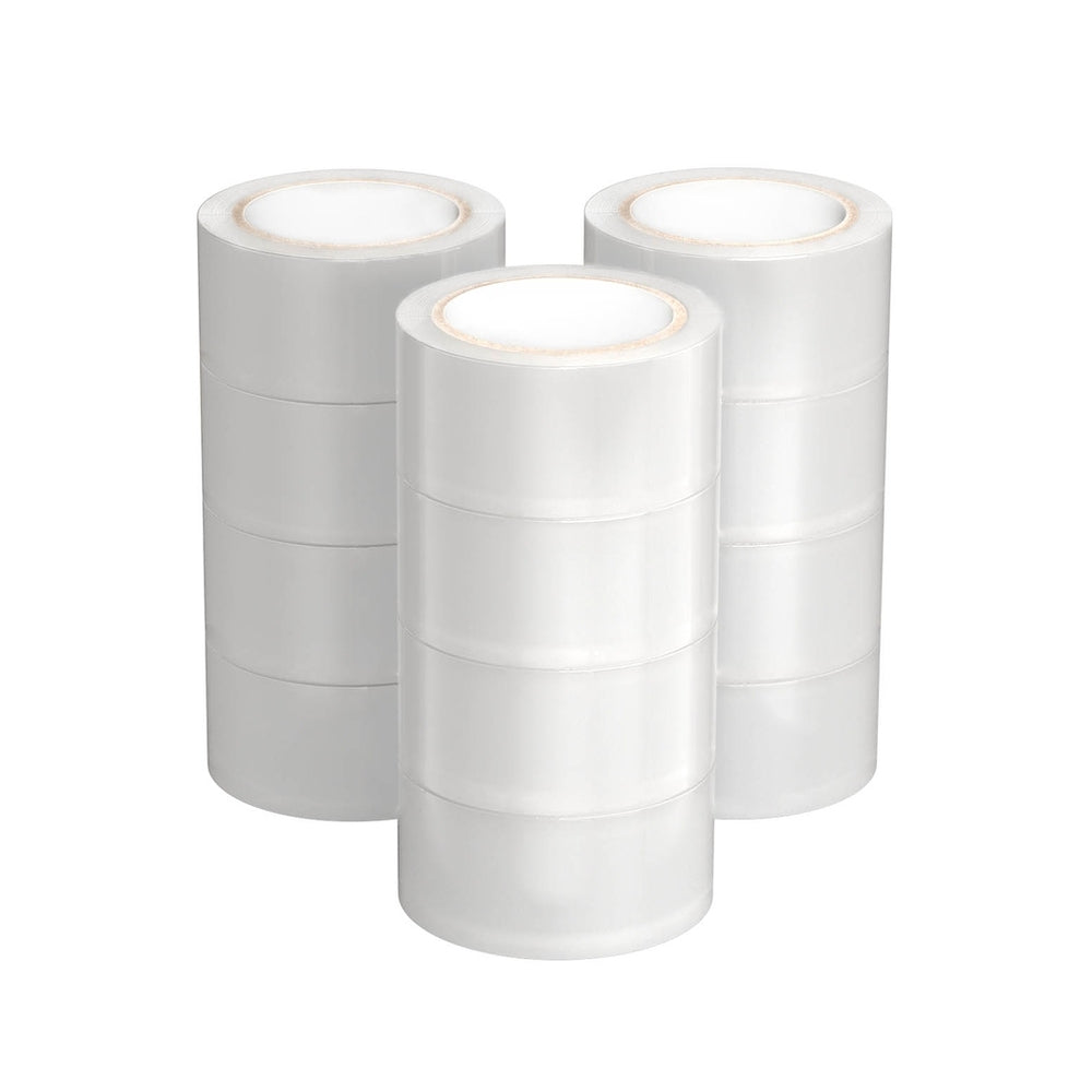 12 Rolls Clear Packaging Tape Sealing Tapes 48mmx75m