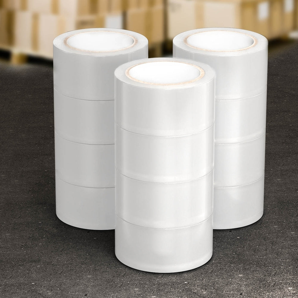 12 Rolls Clear Packing Tape 48mm x 75m High Adhesive