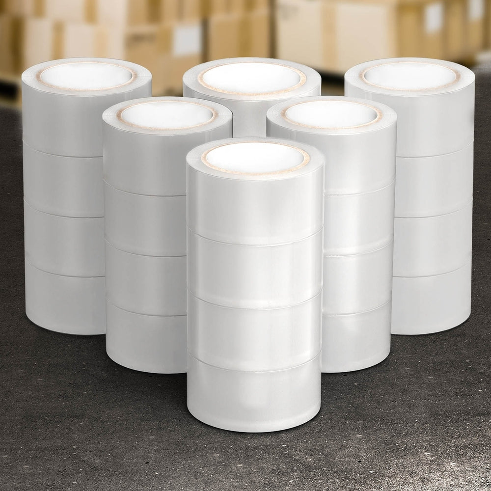 24 Rolls Transparent Packing Tape 48mm x 75m Clear Sealing