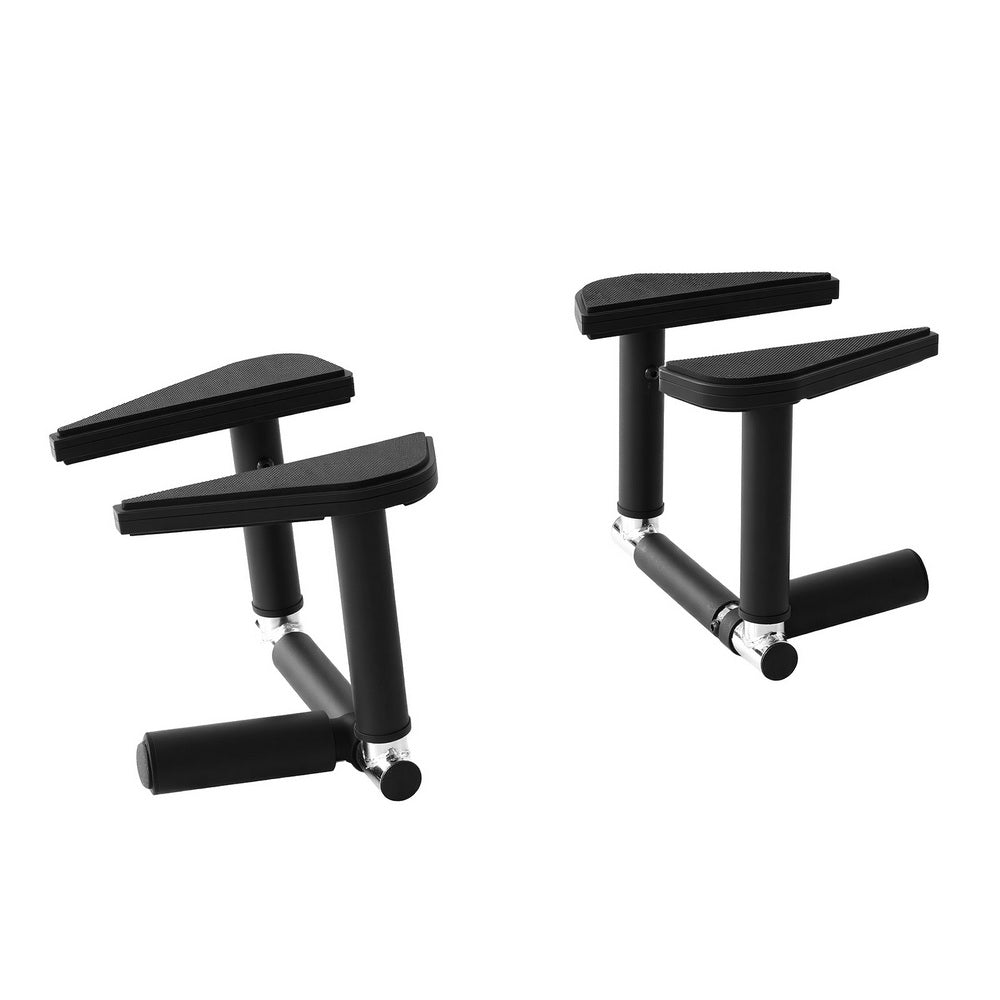 Everfit Foldable Doorway Pull Up Bar Chin Up Grips Black