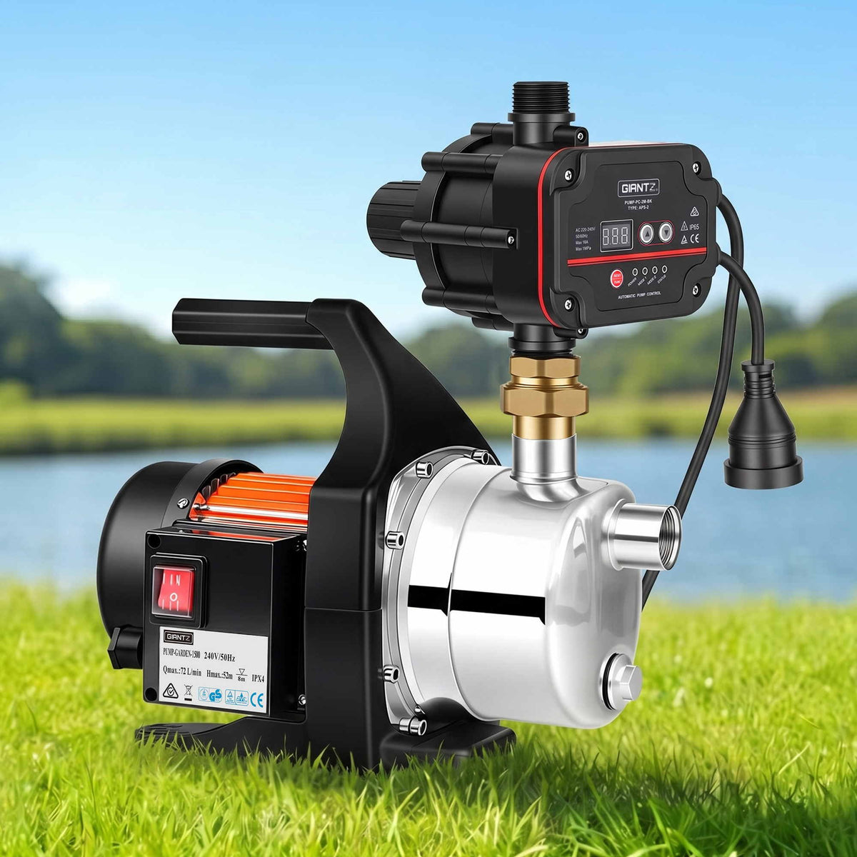 Giantz Garden Water Pump with Auto Controller 1500W