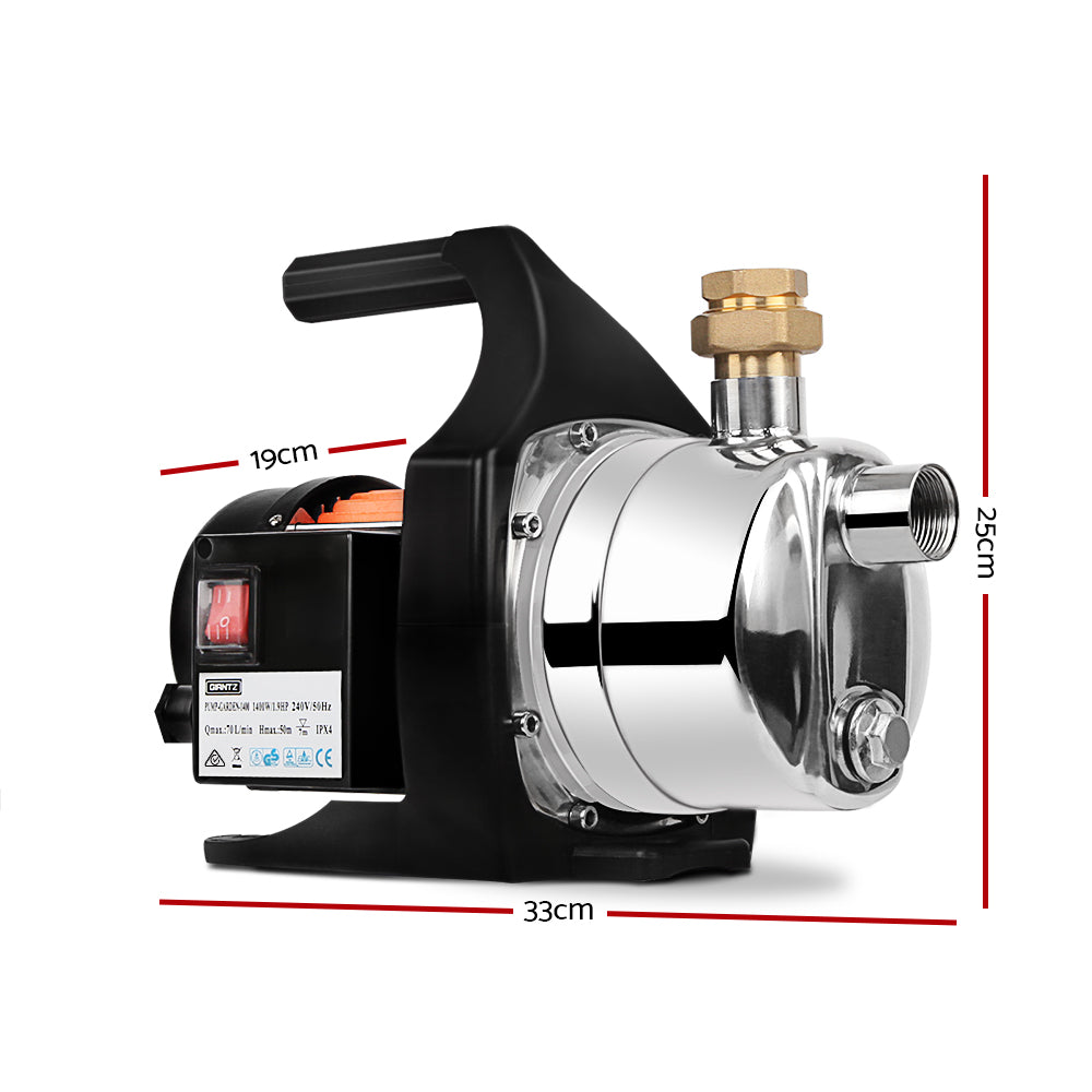 Giantz 1500W Garden Water Pump High Pressure Stainless Steel