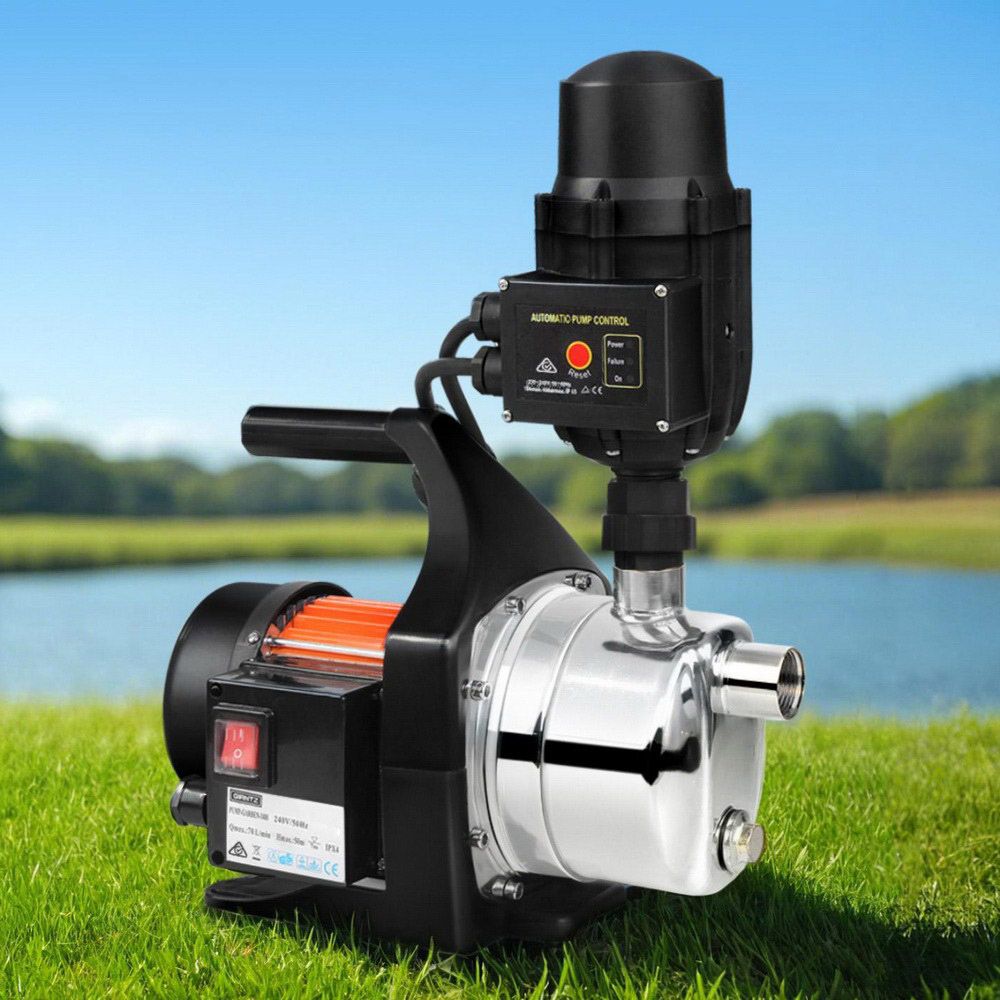 Giantz Garden Water Pump 800W High Pressure Rain Tank Irrigation Black