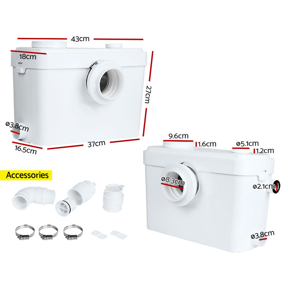 Giantz 600W Macerator Toilet Disposal Pump Unit