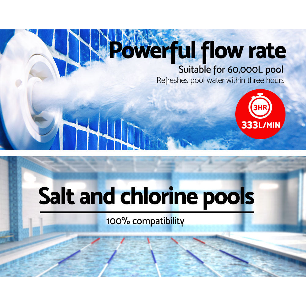 Giantz 1200W Swimming Pool Water Pump Salt & Chlorine Compatible
