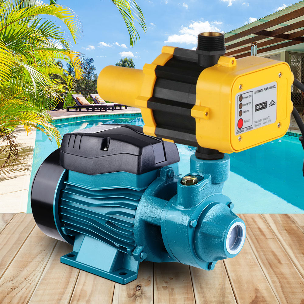 Giantz QB60 Electric Water Pump Yellow for Garden, Irrigation, Car Wash