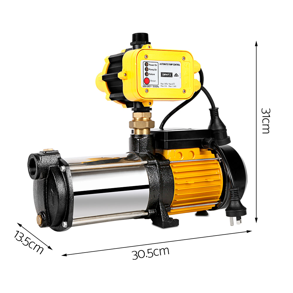 Giantz 2500W 5-Stage High Pressure Garden Water Pump Yellow