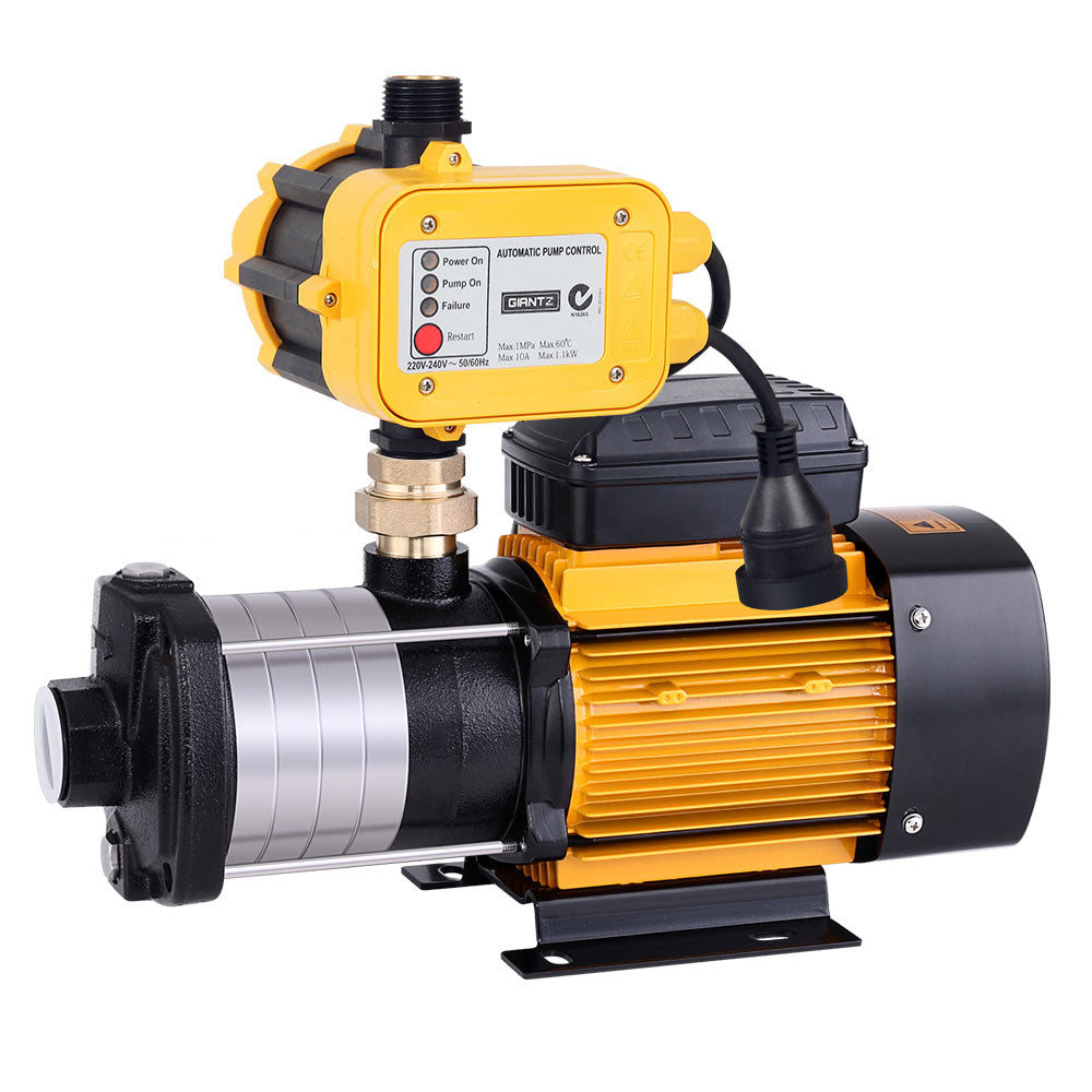 Giantz 2000W 5-Stage High Pressure Garden Water Pump Yellow