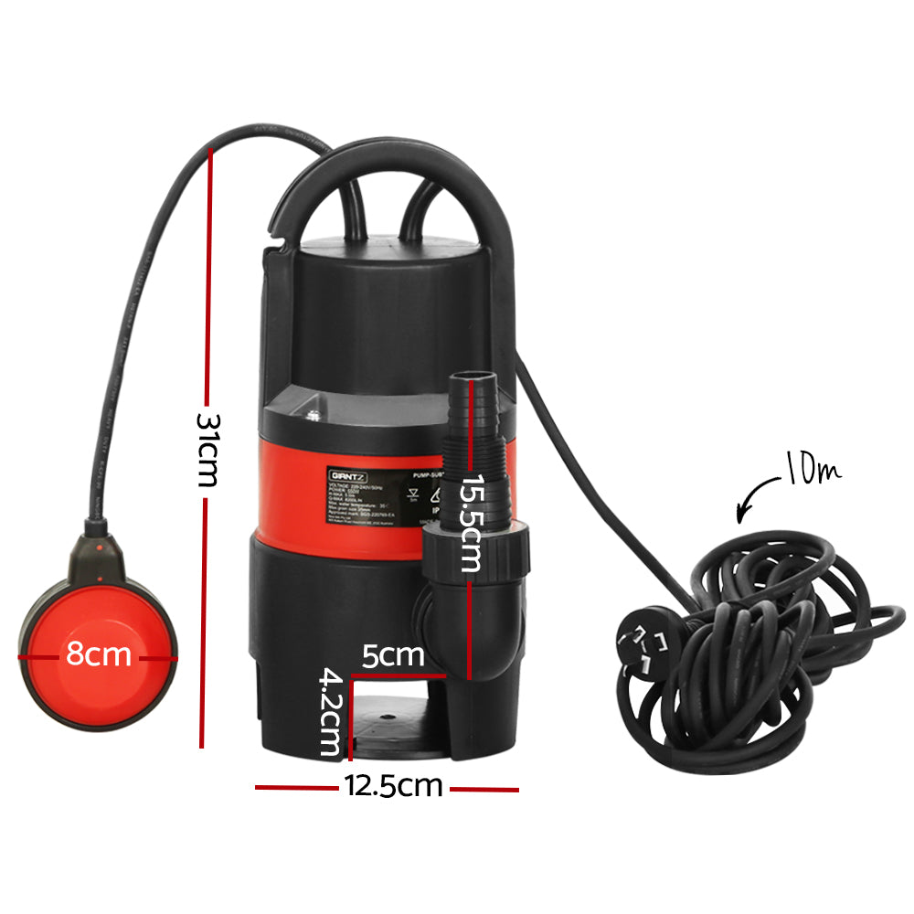 Giantz 550W Submersible Pump Dirty Water Bore Tank Steel