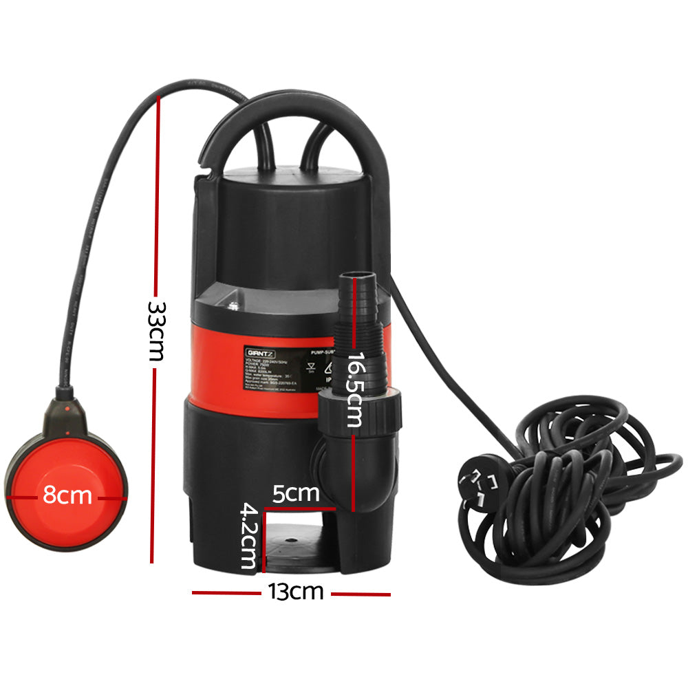 Giantz 750W Submersible Water Pump Dirty/Clean Flood Pond Pool