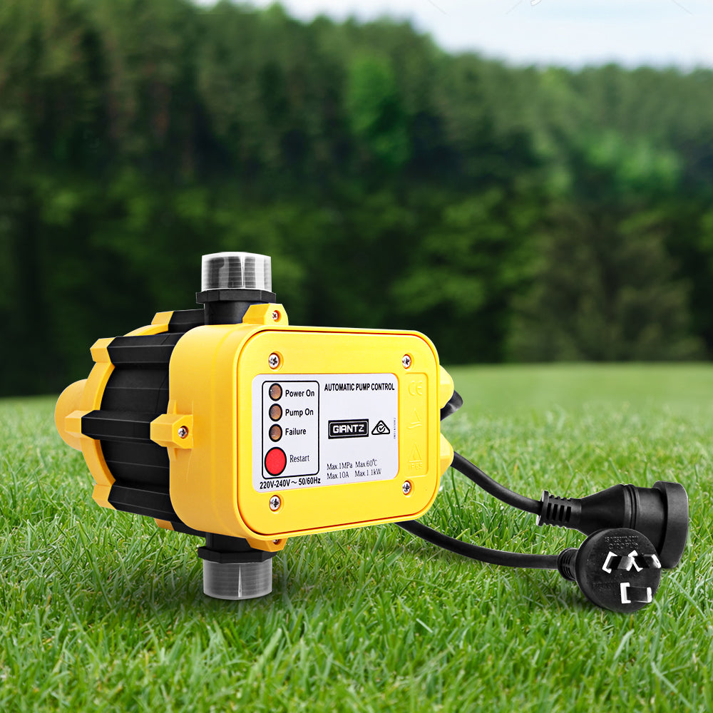 Giantz Automatic Water Pressure Pump Controller Yellow
