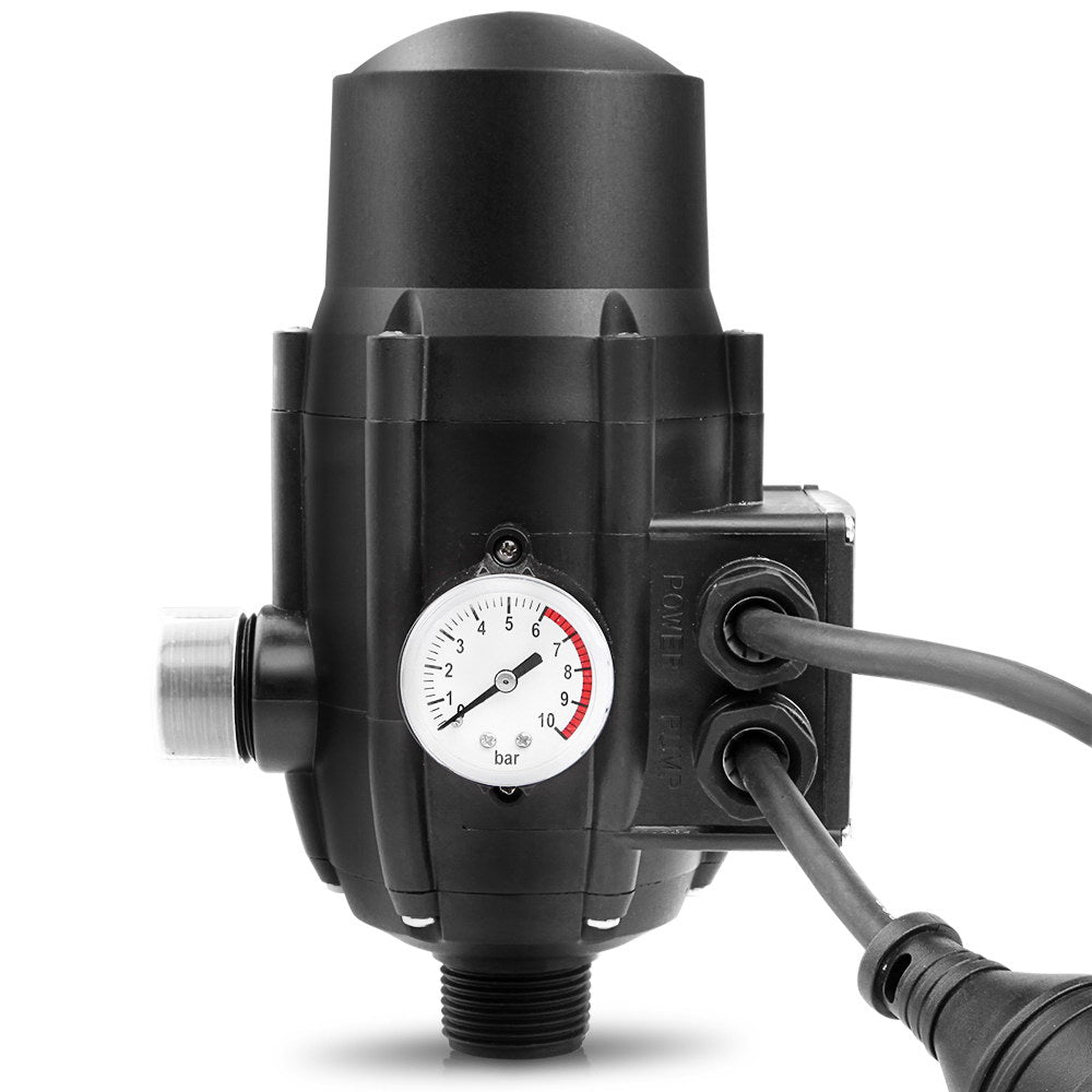 Giantz Electronic Water Pressure Pump Controller Auto Switch Black