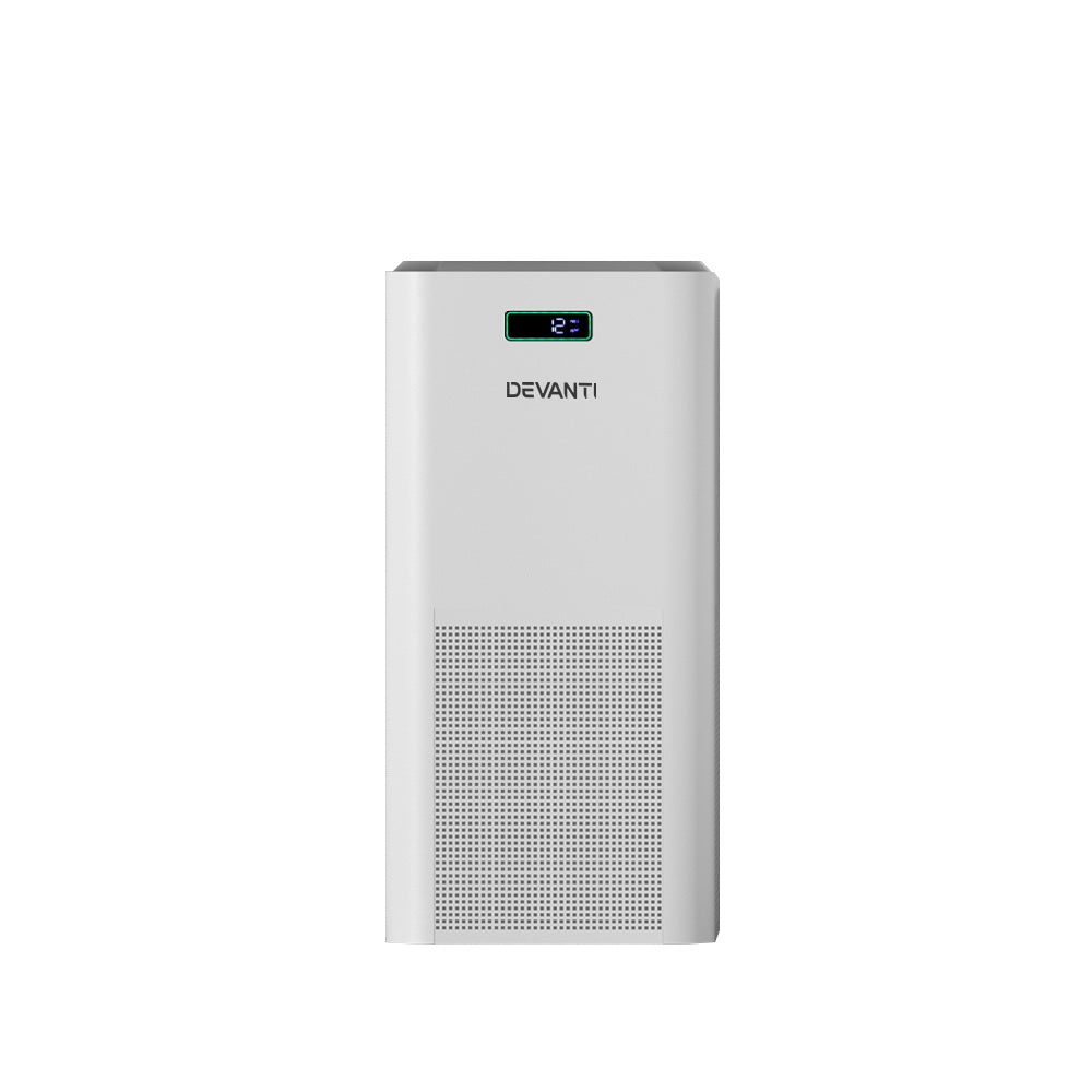 Devanti Home Air Purifier HEPA Filter White