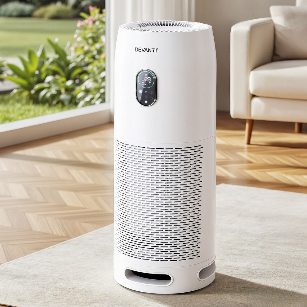 Devanti Air Purifier with H-11 HEPA Filter White