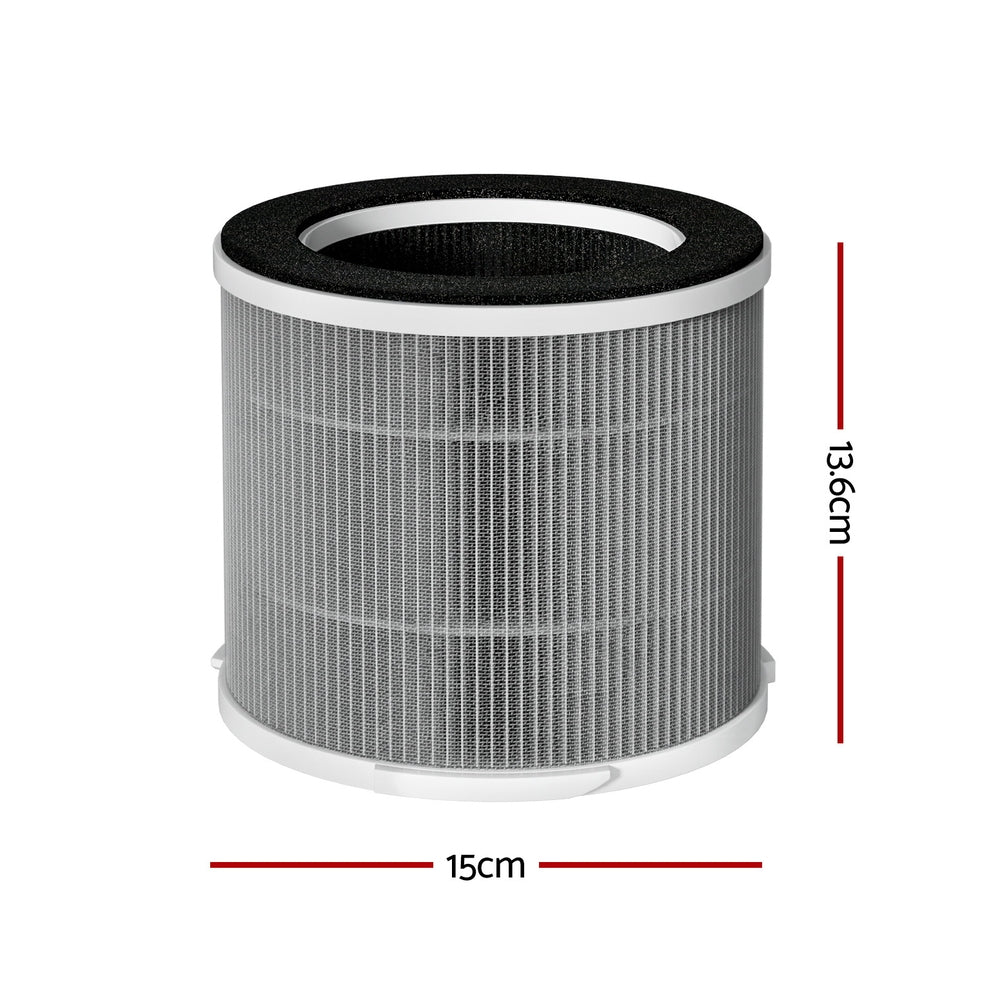 Devanti Air Purifier Replacement Filter HEPA H11 Carbon 3-Layer White