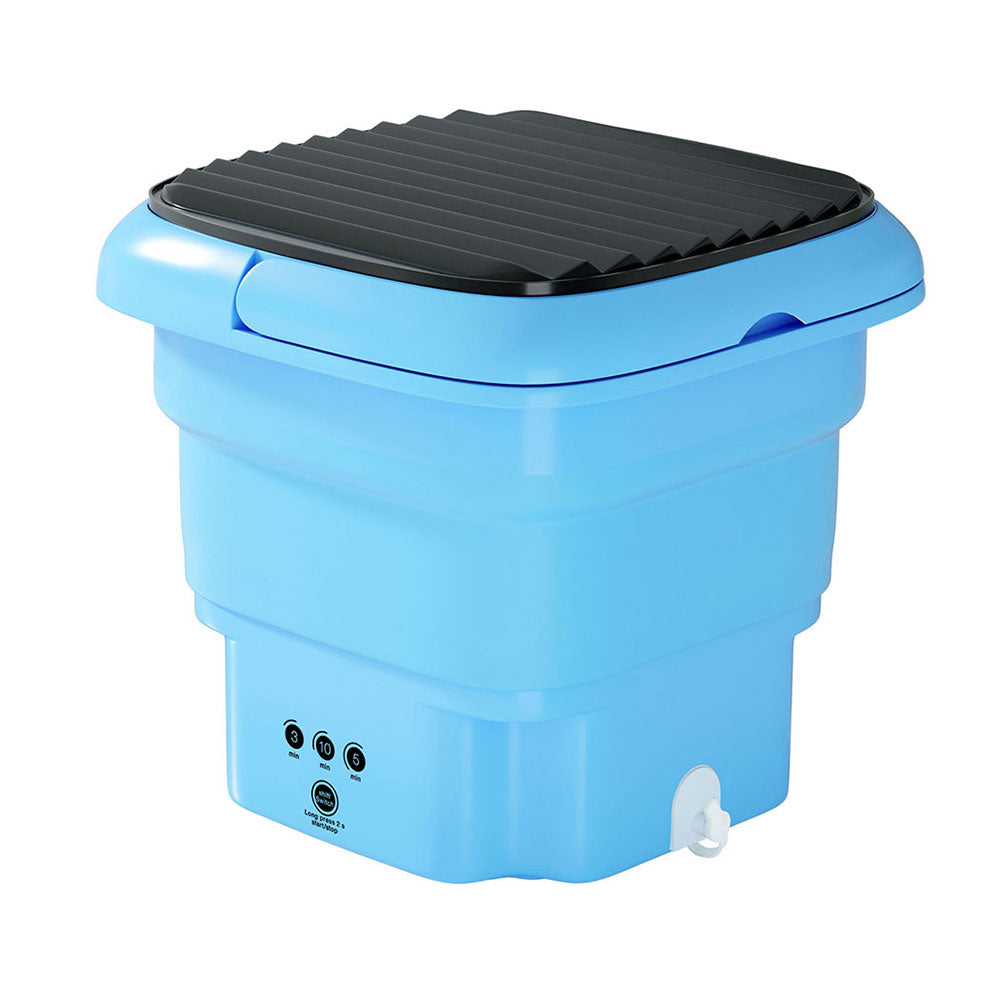 Devanti 4.5L Portable Folding Washing Machine Blue