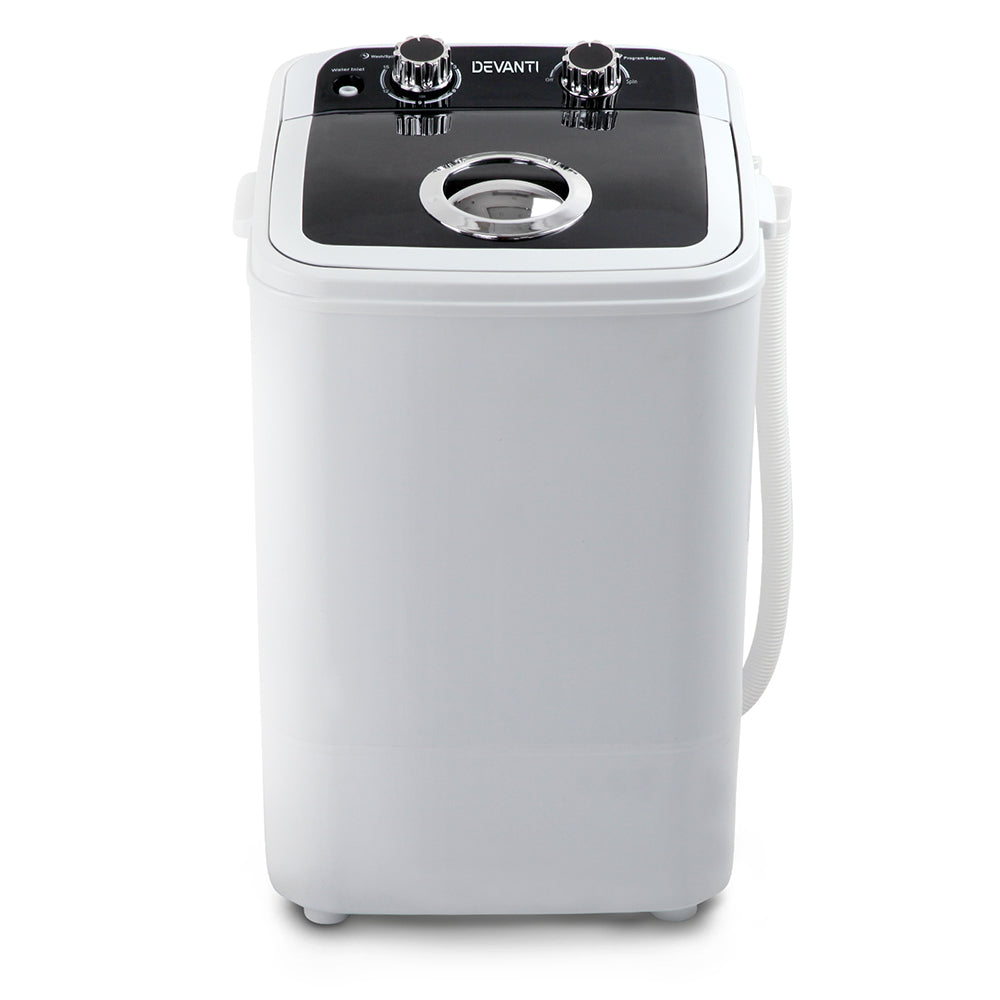 Devanti 4.6KG Portable Washing Machine Black