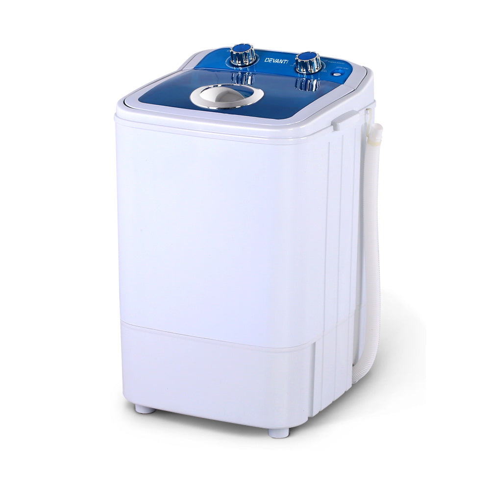Devanti Mini Portable Washing Machine 4.6KG Blue