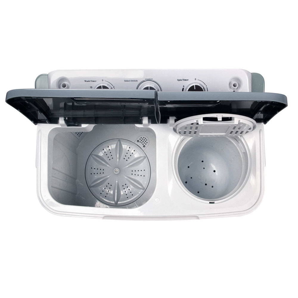 Devanti 5KG Twin Tub Portable Washing Machine White