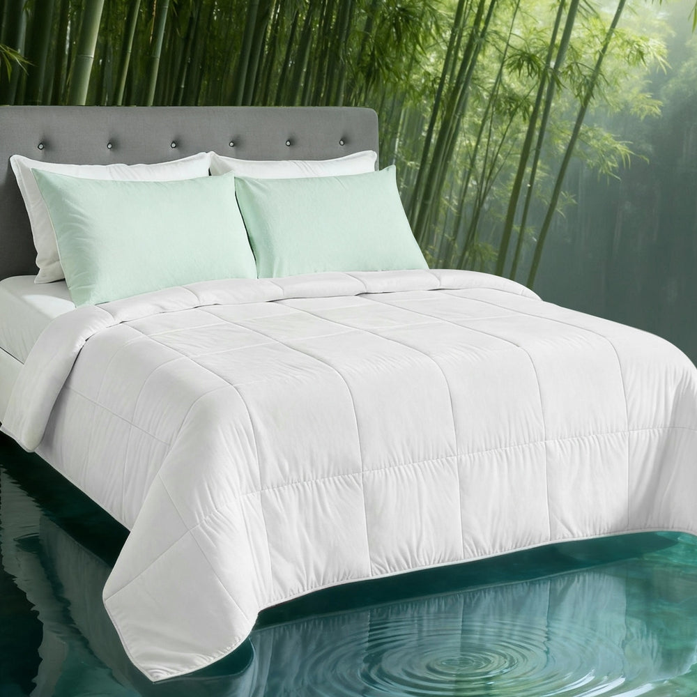 Giselle Bedding Bamboo Summer Quilt 200GSM Super King