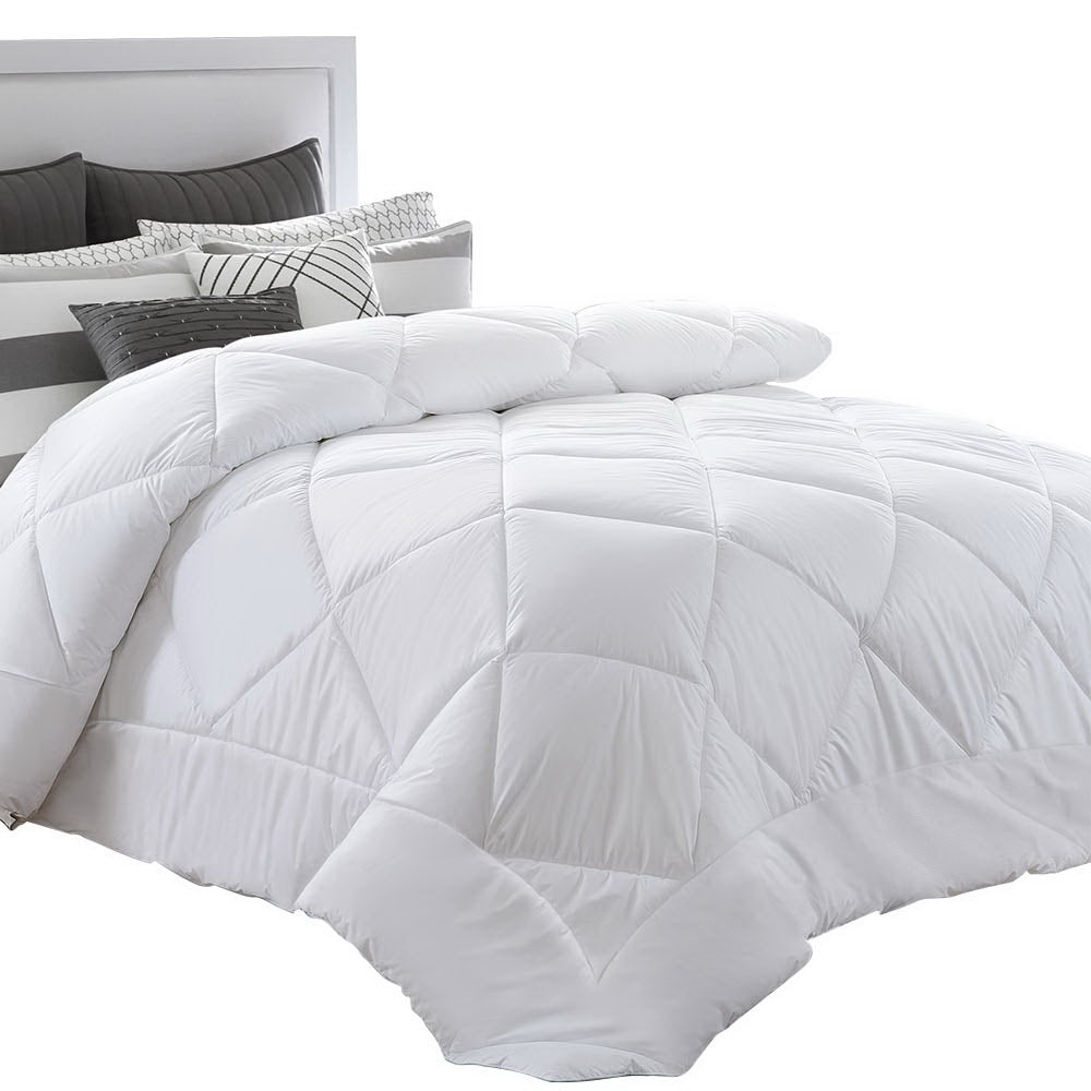 Giselle Queen Quilt 400GSM Bamboo Microfibre White