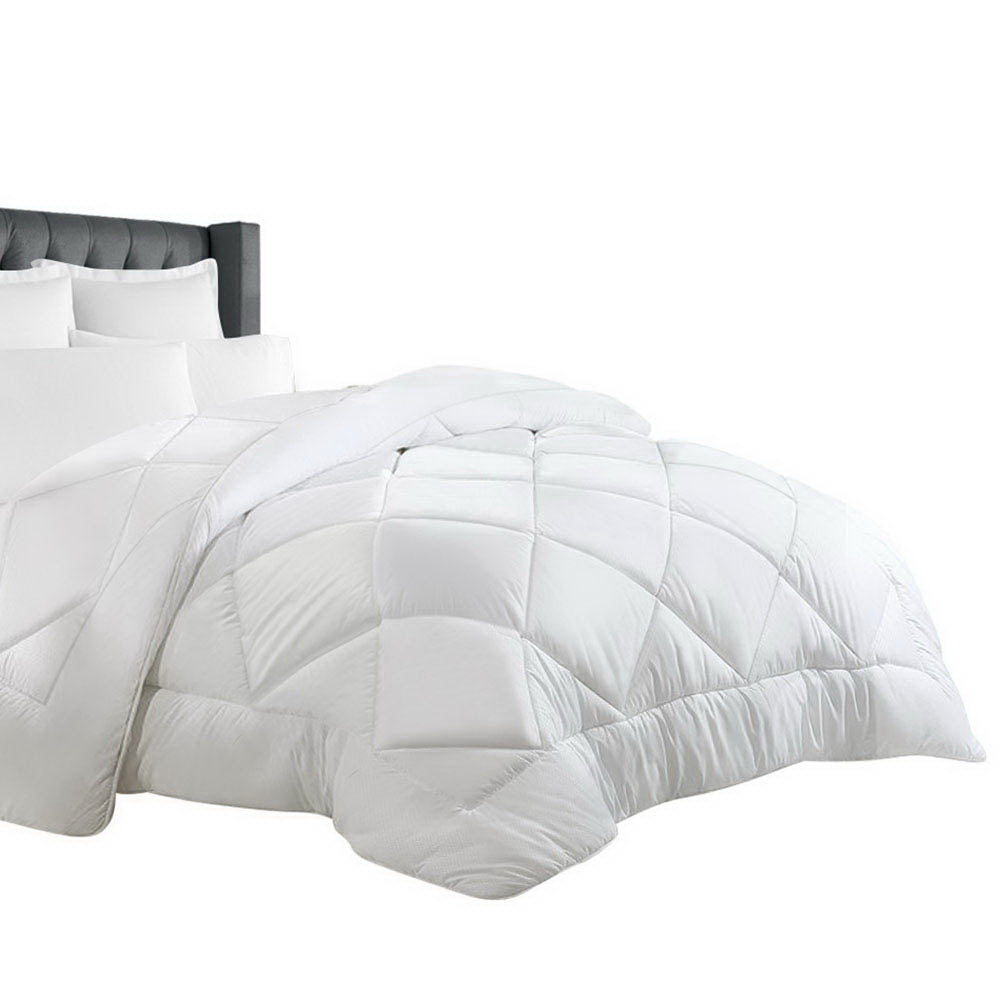 Giselle Queen Quilt 700GSM Bamboo Microfibre White