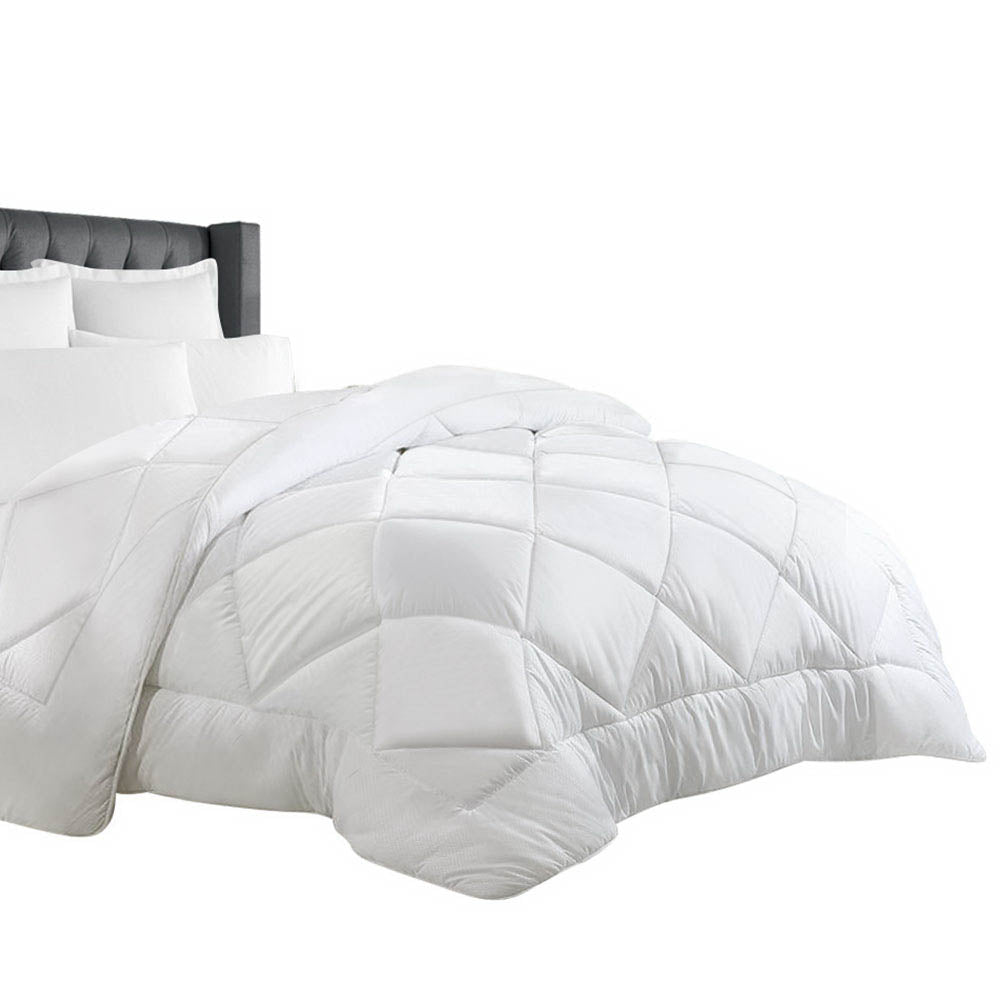 Giselle Super King Quilt Bamboo Microfibre 700GSM White