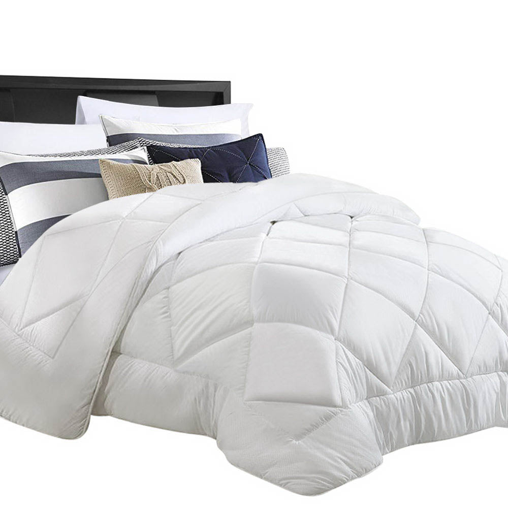 Giselle Queen Quilt 800GSM Bamboo Microfibre White