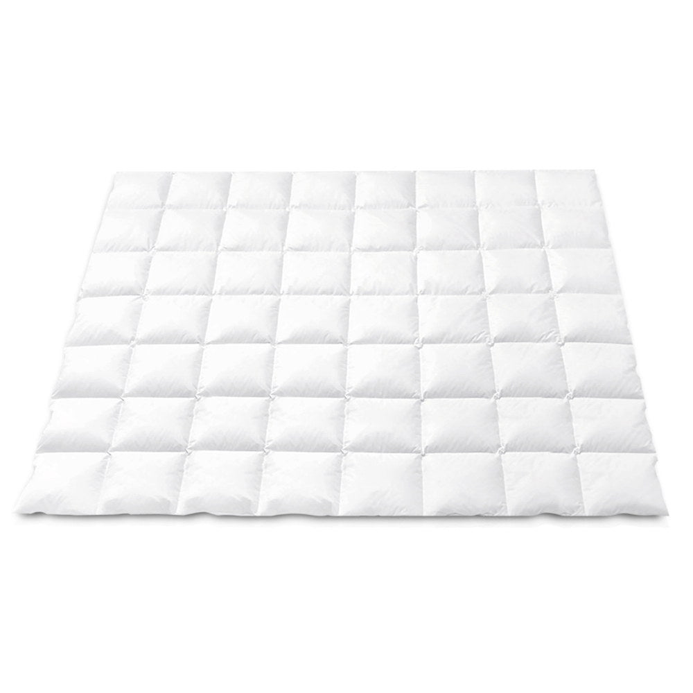 Giselle Bedding Double Duck Down Feather Quilt 700GSM Winter Blanket