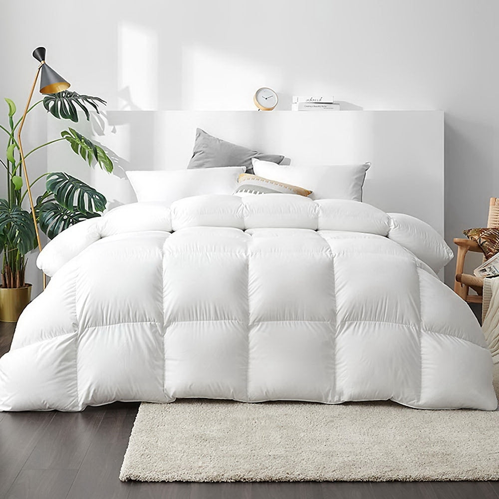 Giselle Queen Quilt 700GSM Duck Down Feather White