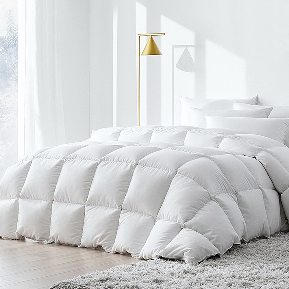 Giselle Queen Duck Down Feather Quilt 500GSM White