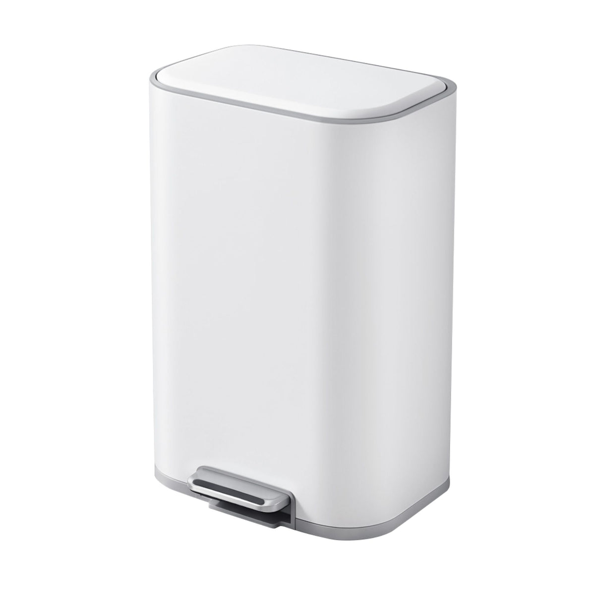 Cefito 30L Pedal Rubbish Bin Kitchen Trash Garbage Waste Can Soft Close White