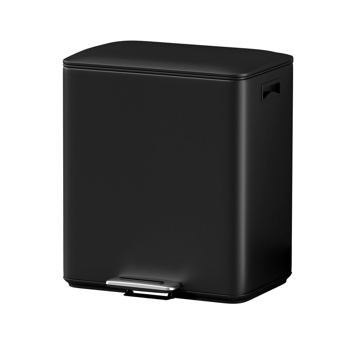 Cefito Pedal Bin Dual Compartment Rubbish Bin 40L Black