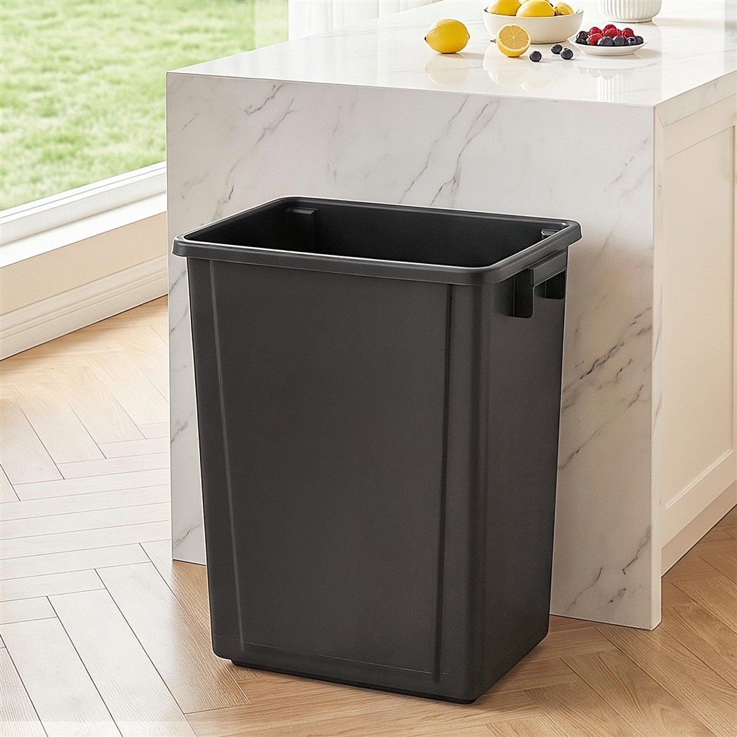 Cefito 35L Open Top Rubbish Bin Kitchen Office Dark Grey