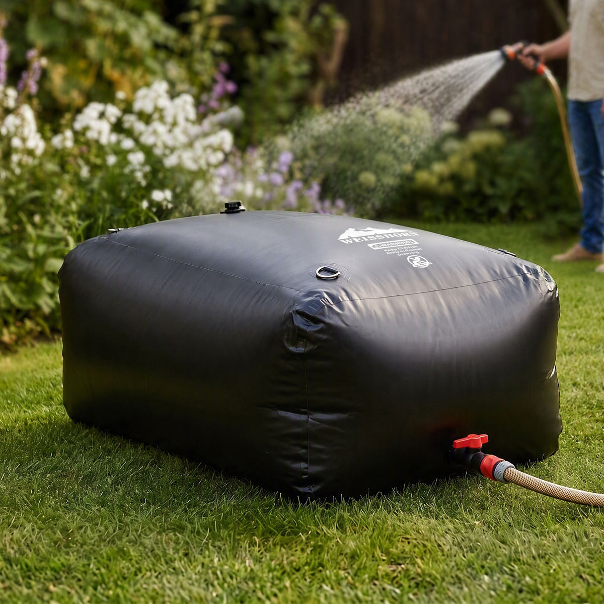 Weisshorn 1000L Collapsible Water Bladder Tank Camping Outdoor