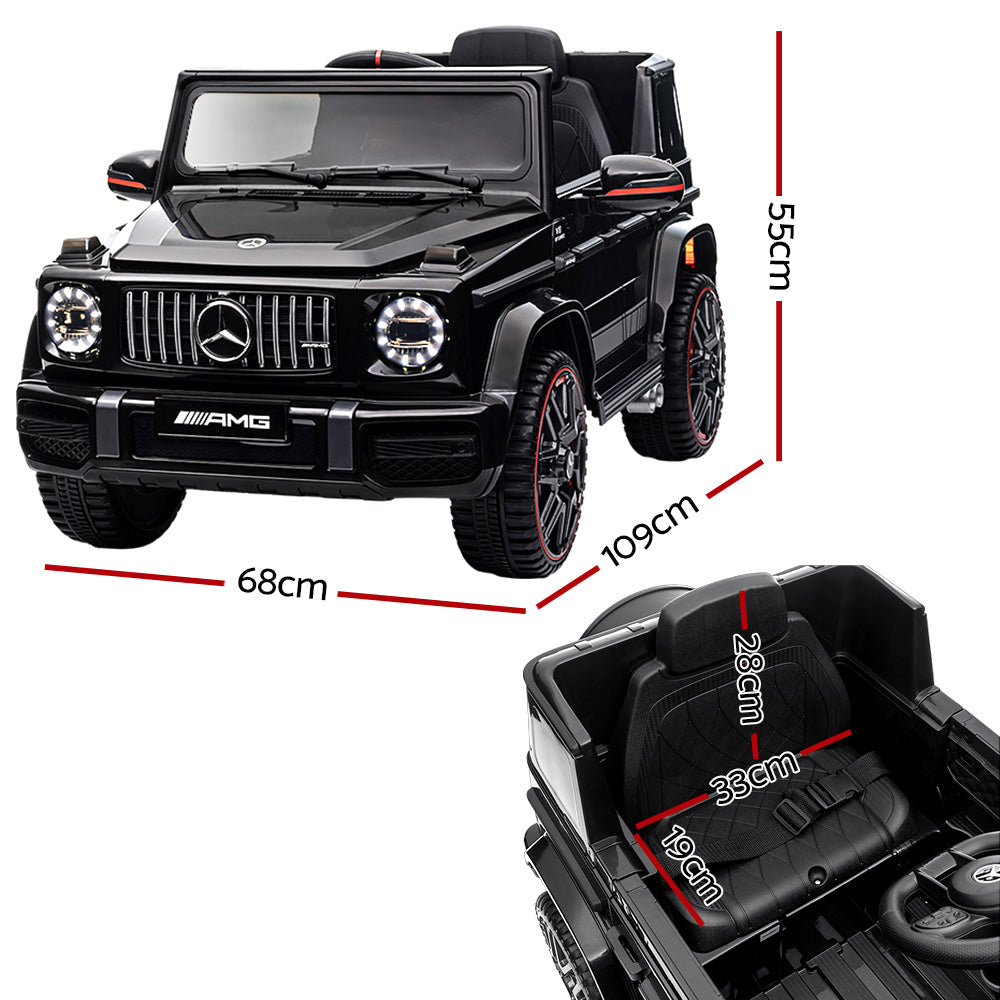 Mercedes-Benz AMG G63 Kids Electric Ride-On Car Remote Black