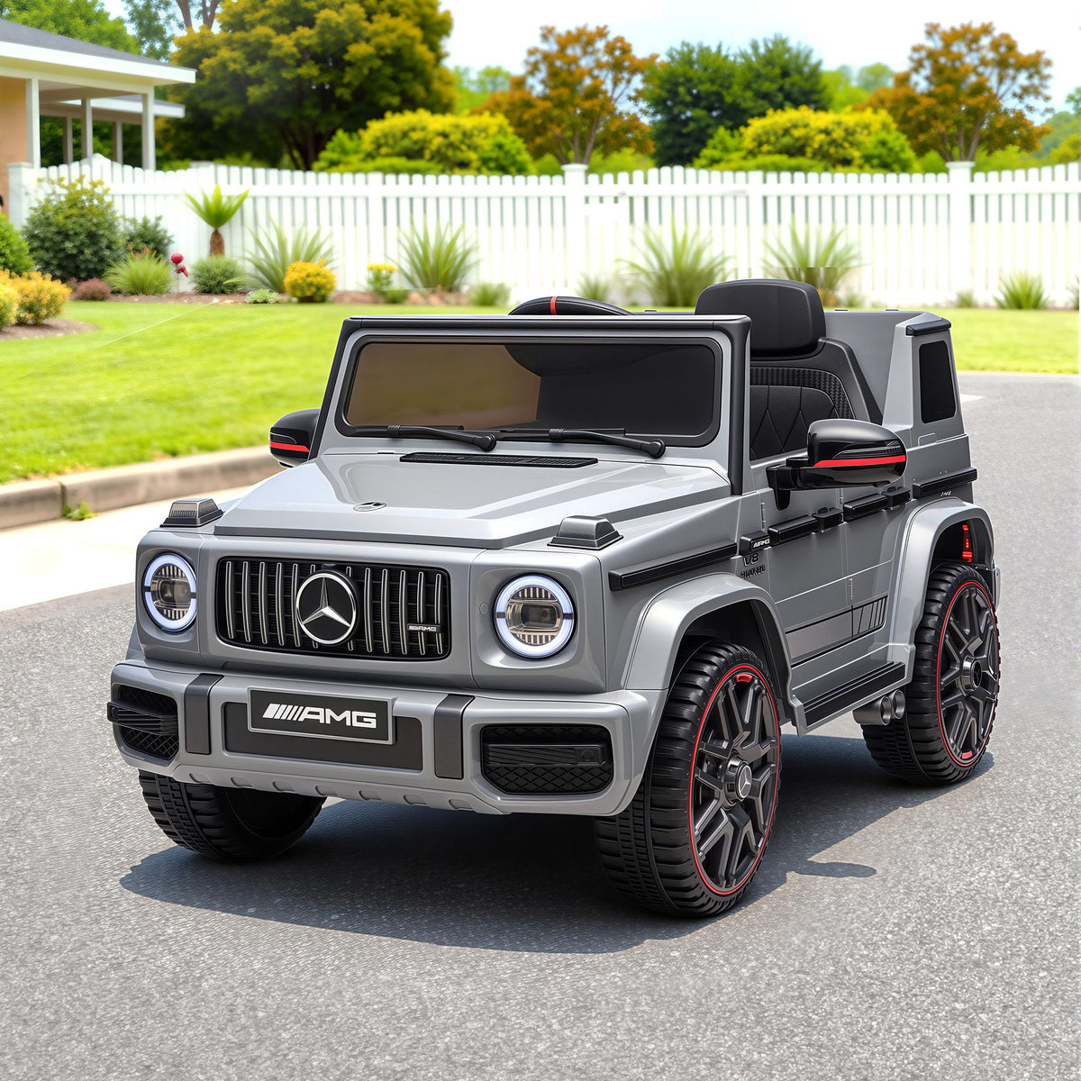 G63 Kids 12V Electric Ride On Car Remote Control Grey
