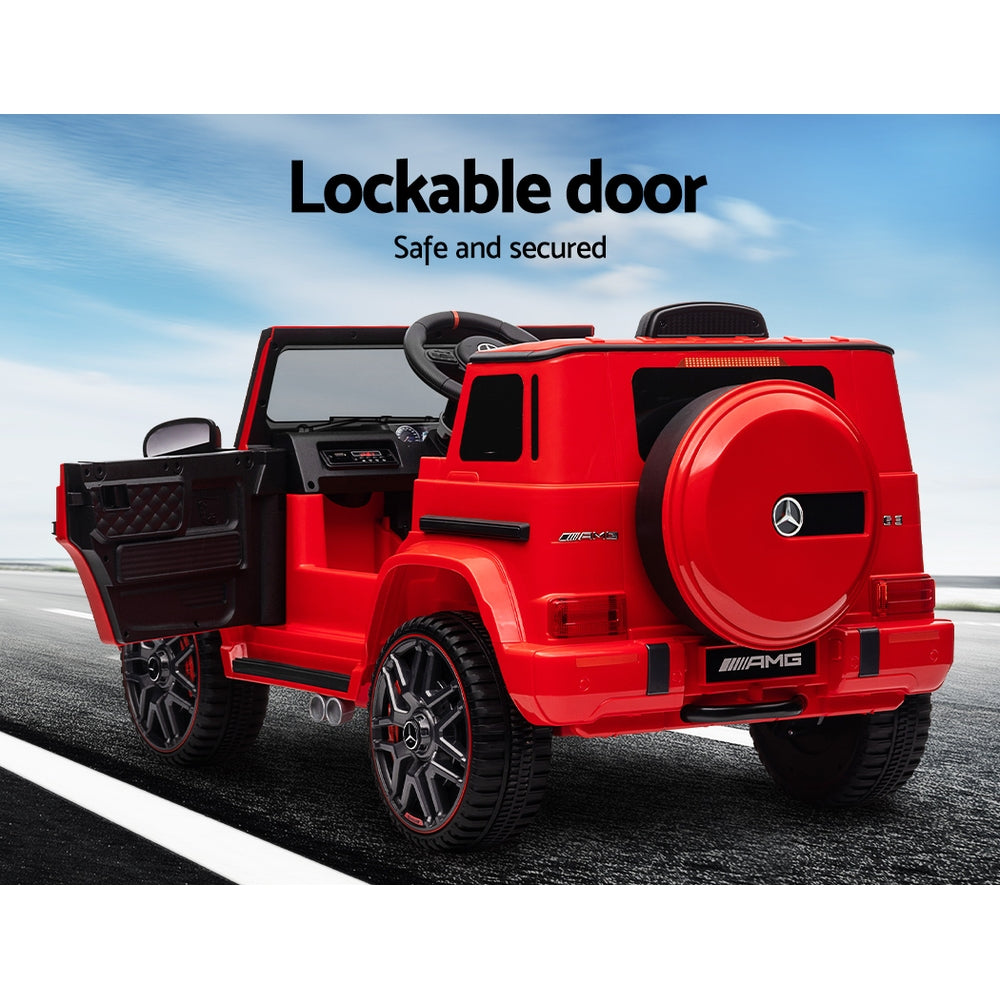 Mercedes-Benz AMG G63 Kids Electric Ride On Car Red Remote Control