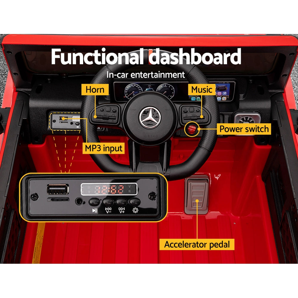 Mercedes-Benz AMG G63 Kids Electric Ride On Car Red Remote Control