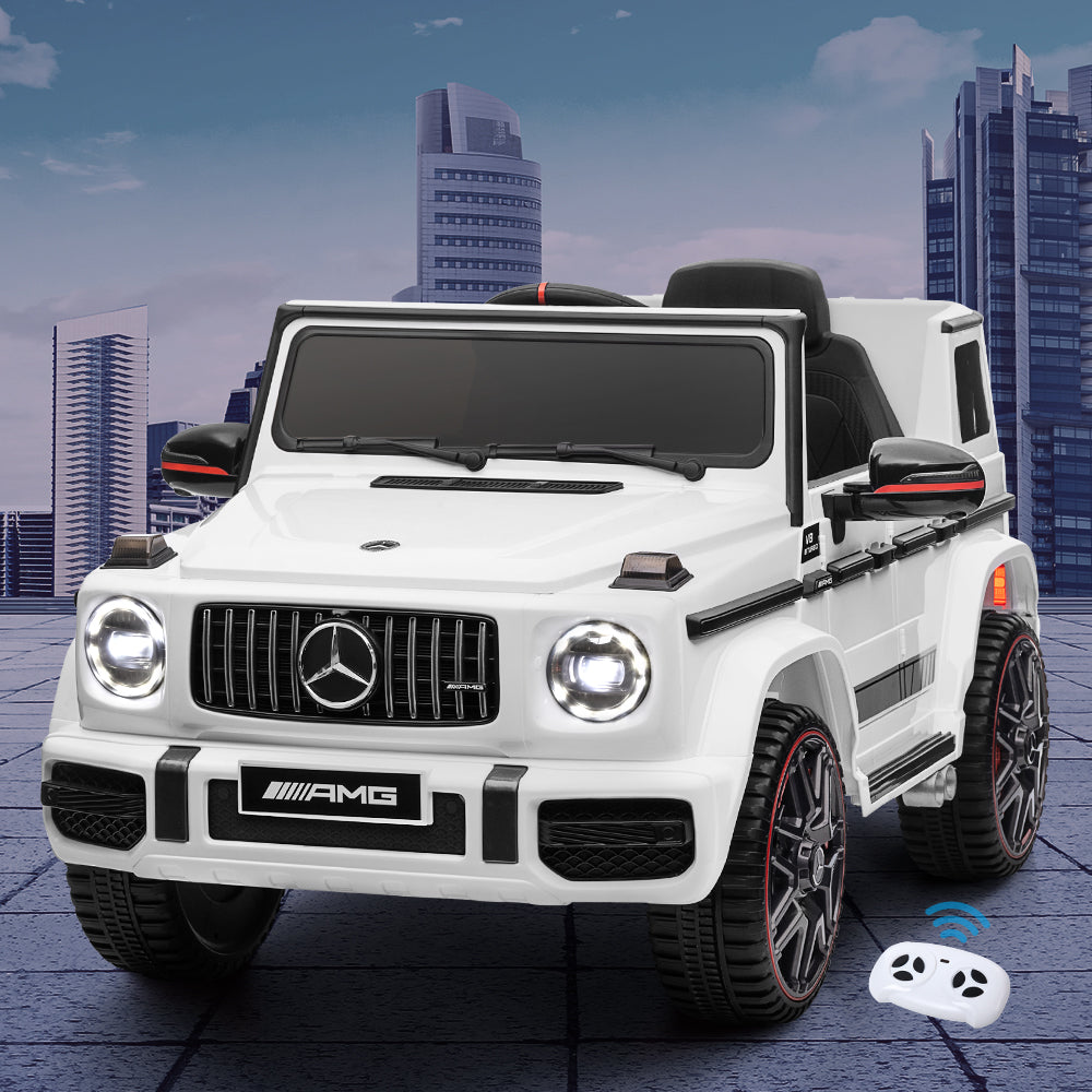 Mercedes-Benz AMG G63 Kids Electric Ride-On Car Remote White