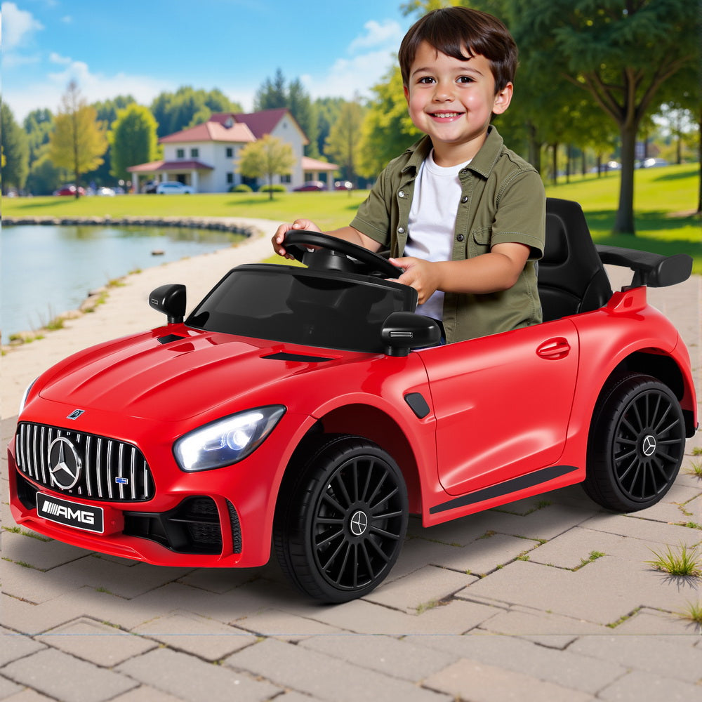 Mercedes-Benz AMG GTR Kids Electric Ride-On Car Remote Red