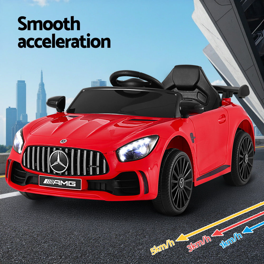Mercedes-Benz AMG GTR Kids Electric Ride-On Car Remote Red