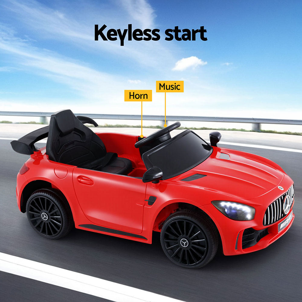 Mercedes-Benz AMG GTR Kids Electric Ride-On Car Remote Red