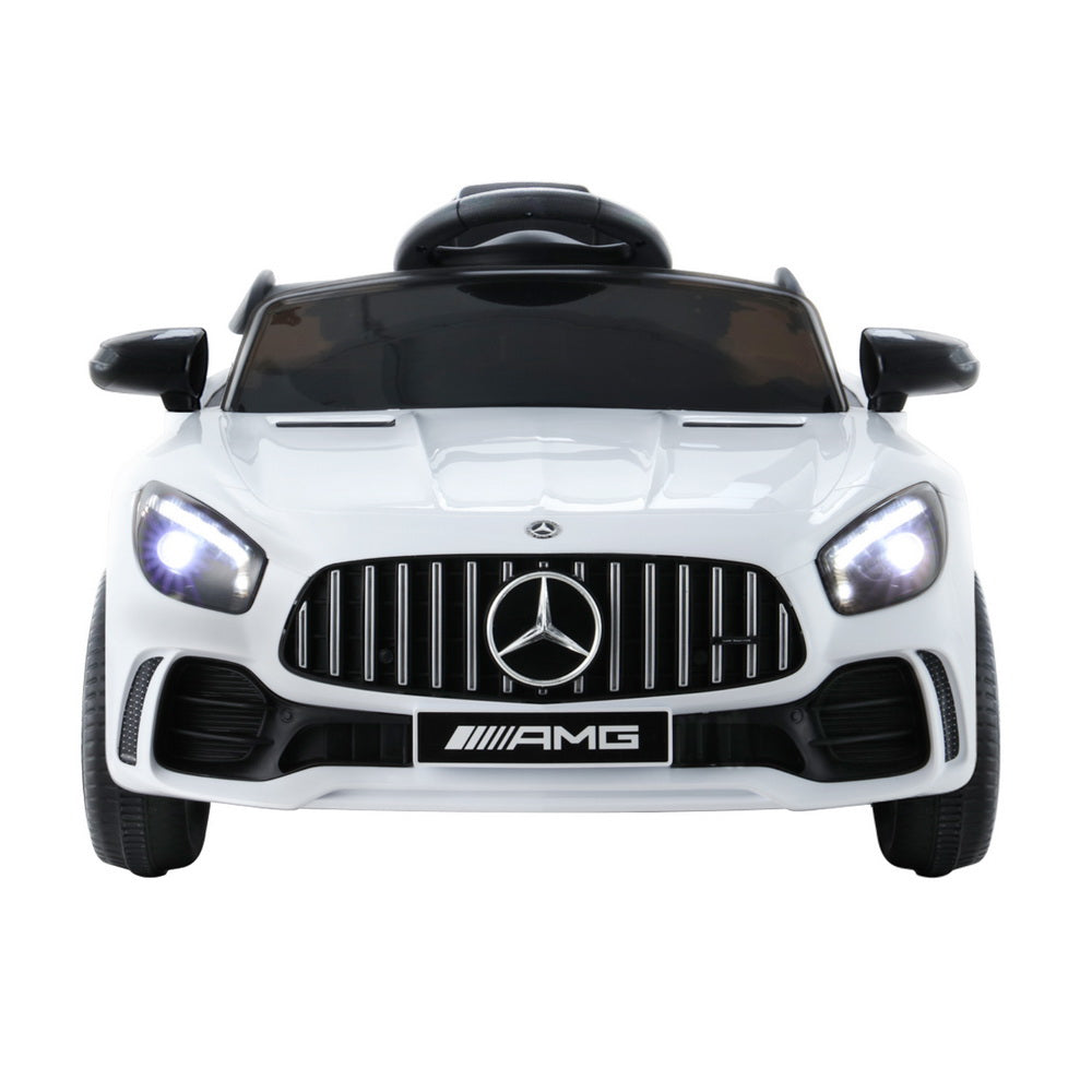 Mercedes-Benz AMG GTR Kids Electric Ride-On Car Remote White