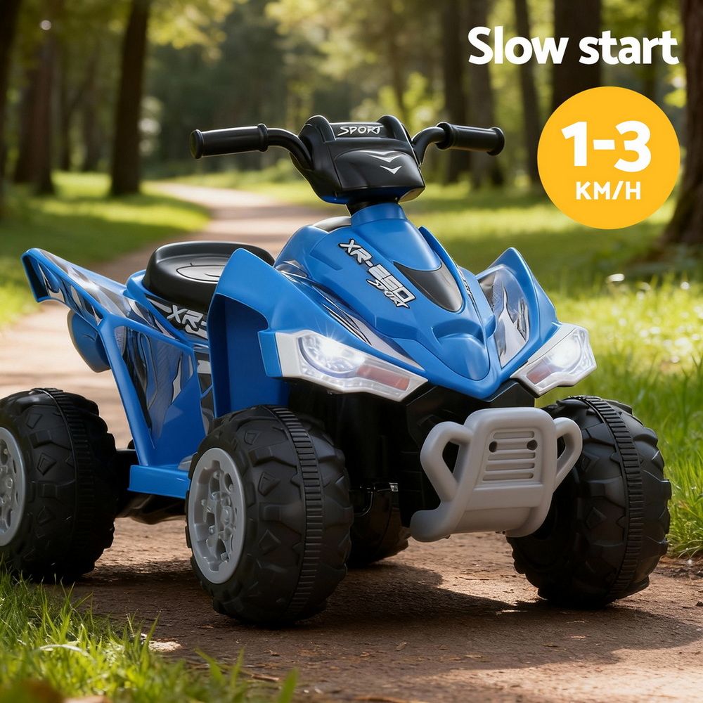Rigo Kids Ride On ATV Quad Motorbike 12V Electric Blue