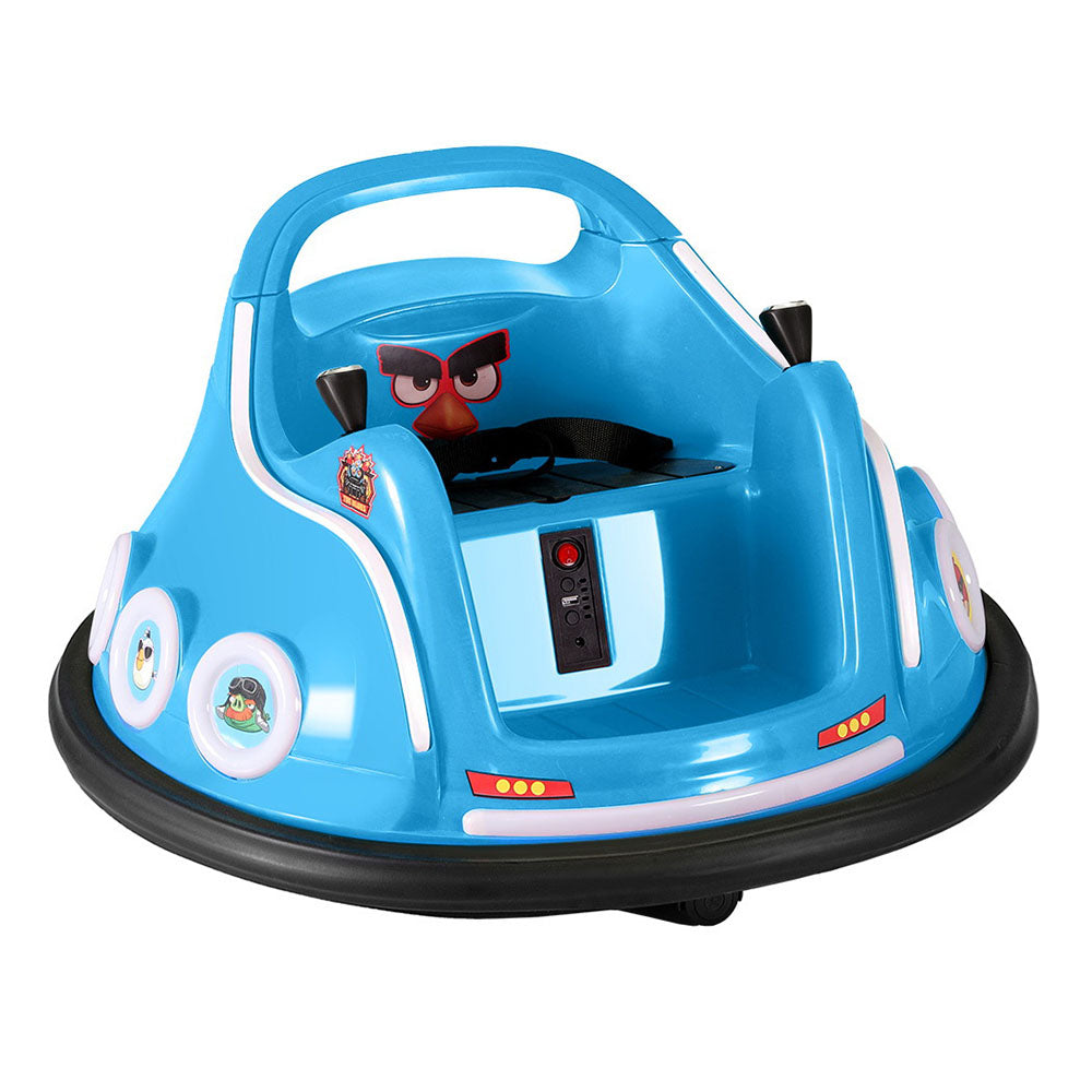 Rigo Kids Electric Bumper Car Blue Angry Birds Stickers Remote Control